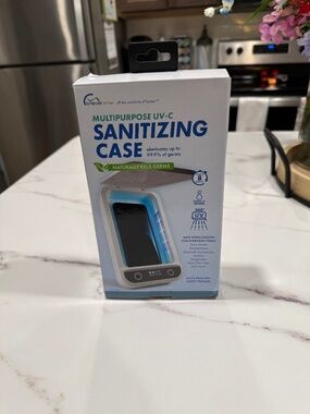 Multipurpose UV-C Sanitizing case, eliminates up to 99.9% of germs